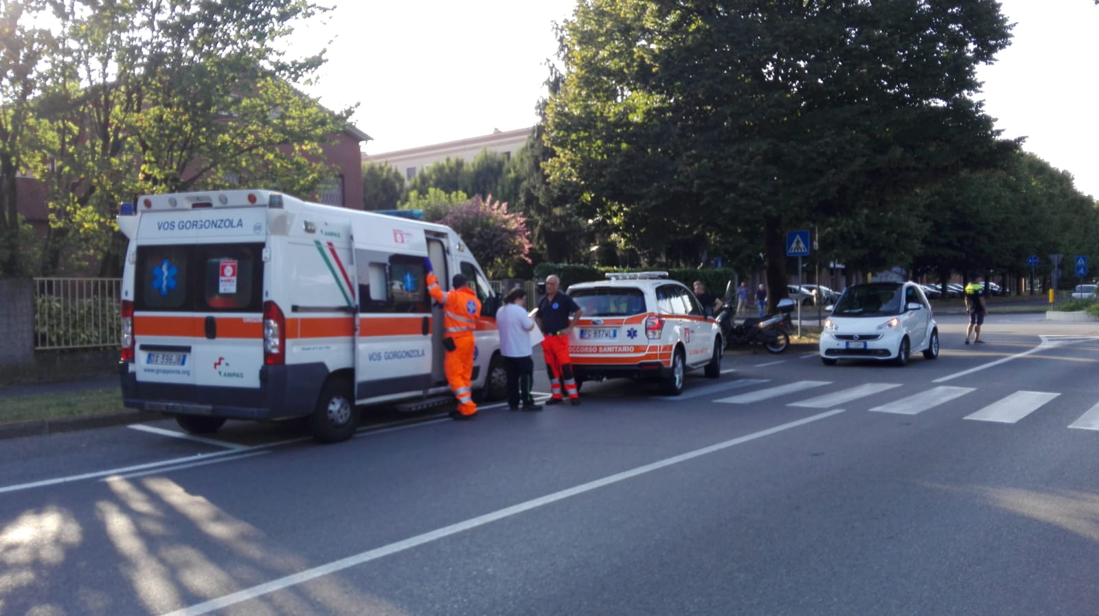 Incidente tra auto e scooter a Gessate - La Martesana - La Martesana
